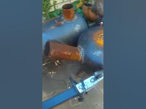 Буржуйка із бойлера #буржуйка #майстерня #зварювання - YouTube
