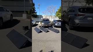 Sunny California Day testing our Lithium Cube EX18 & 600W of solar panels!