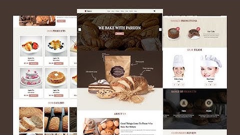 How to create a responsive bakery website design using HTML & CSS