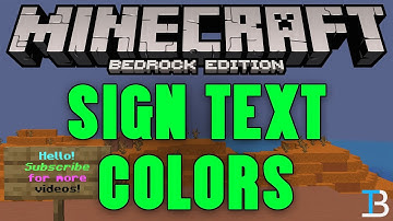 How To Make Colored Signs in Minecraft Bedrock