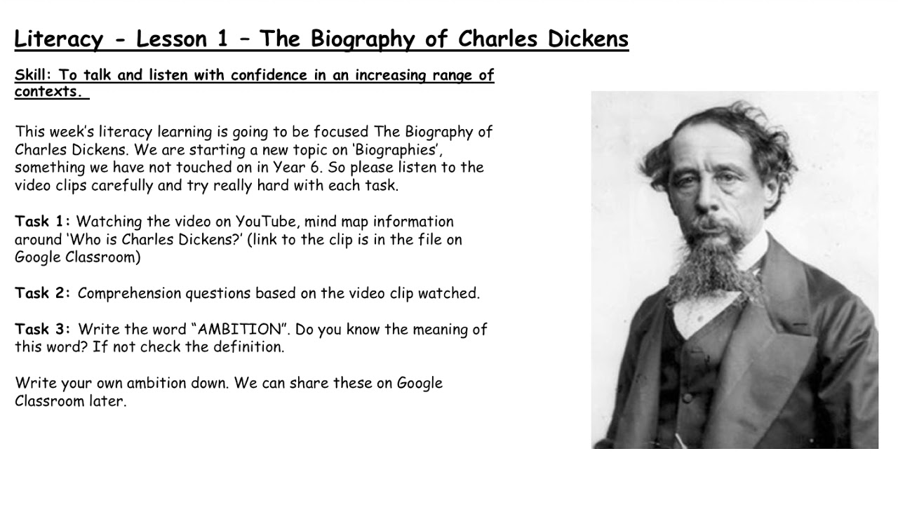 charles dickens short biography for students