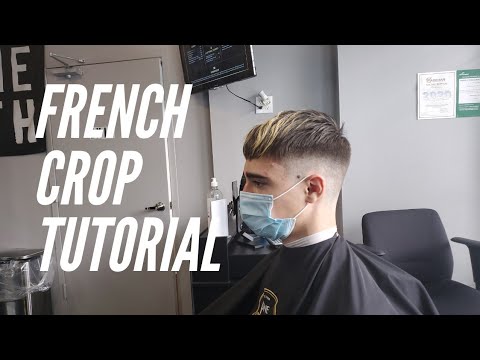 FRENCH CROP HAIRCUT - YouTube