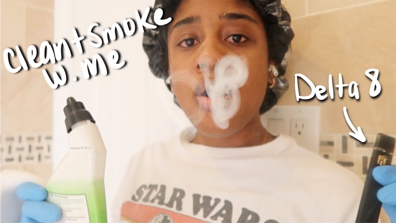 clean + smoke w. me| getting my life str8 on D8| Kik Kalibloom Delta 8 Disposable Vape