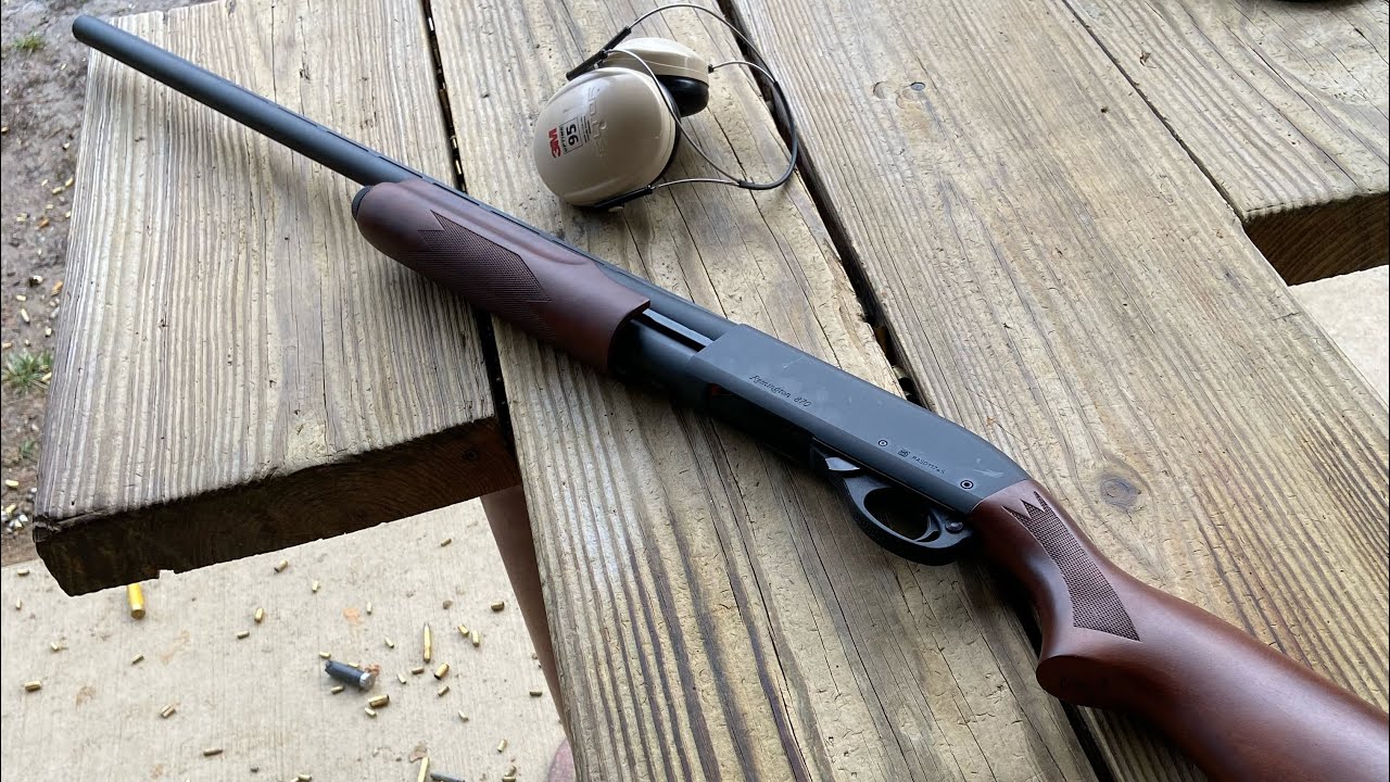 Remington 870 (full choke) grouping at 25yd YouTube