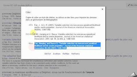 Comment faire une bibliographie norme ISO 690 ?