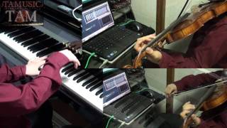 Key Kanon 冬の花火 Fuyu No Hanabi Piano Violin Tam Youtube