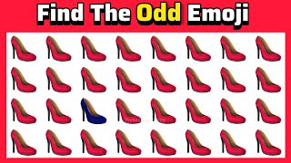 Find The Odd Emoji Out Spot The Difference To Win | Odd One Out Puzzle