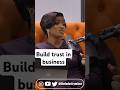 How to build trust in business #business #motivation #businesstips #podcast