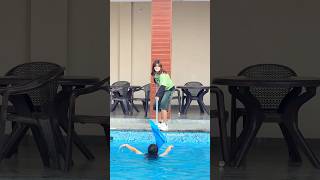 Swimming pool 🏊🏻♂️se kachra 🗑️ nikal rhi 😂 || Jaanvi Patel #shorts