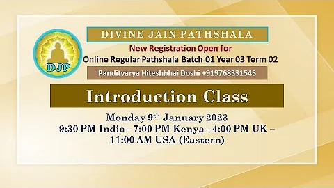 DJP YR 03 Term 02 INTRODUCTION CLASS | 9 JAN 2023 ...