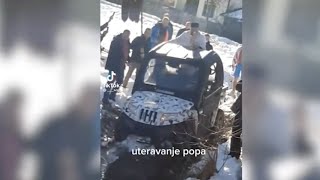 Pop dzipom dosao na Bogojavljanje