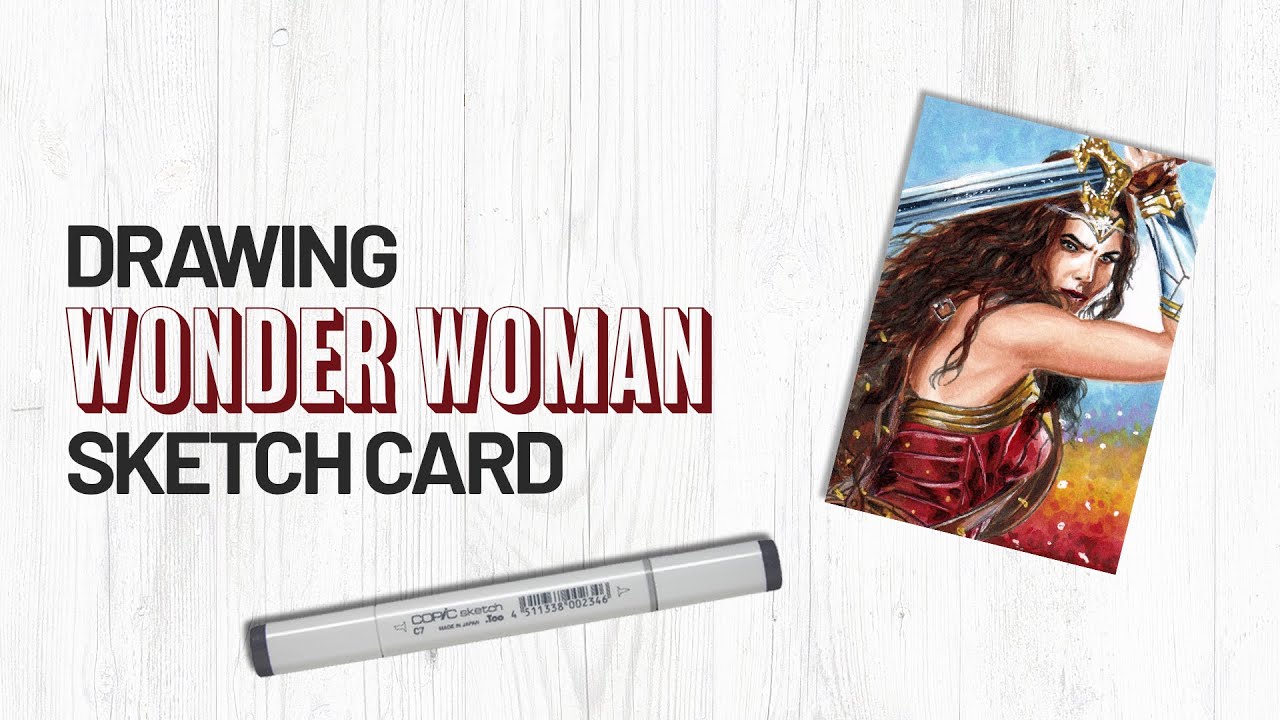 The Bats Blog  Gal Gadot Wonder Woman sketch card wonderwoman