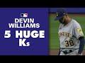 Brewers' NASTY reliever Devin Williams gets 5 huge Ks to keep Brewers in Postseason contention!