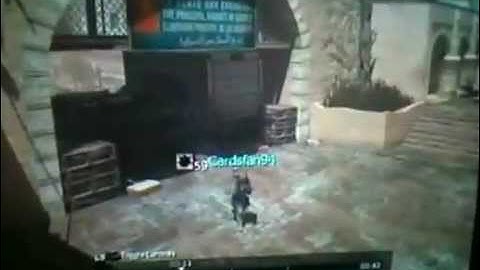 Sick cross map throwing knife! Mw3