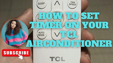 How to set TIMER on your TCL TAC-12CWR/U 1.5hp || @herasChannel