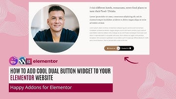 How To add Cool Dual Button Widget To Your Elementor Website