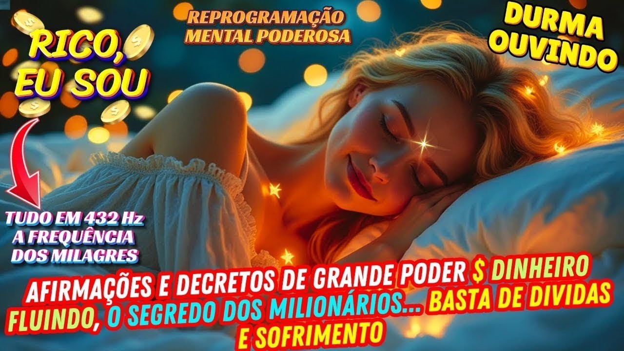 AFIRMAÇÕES, RICO, EU SOU  PROSPERIDADE nas FINANÇAS, DINHEIRO na CONTA, SUCESSO nos NEGÓCIOS!