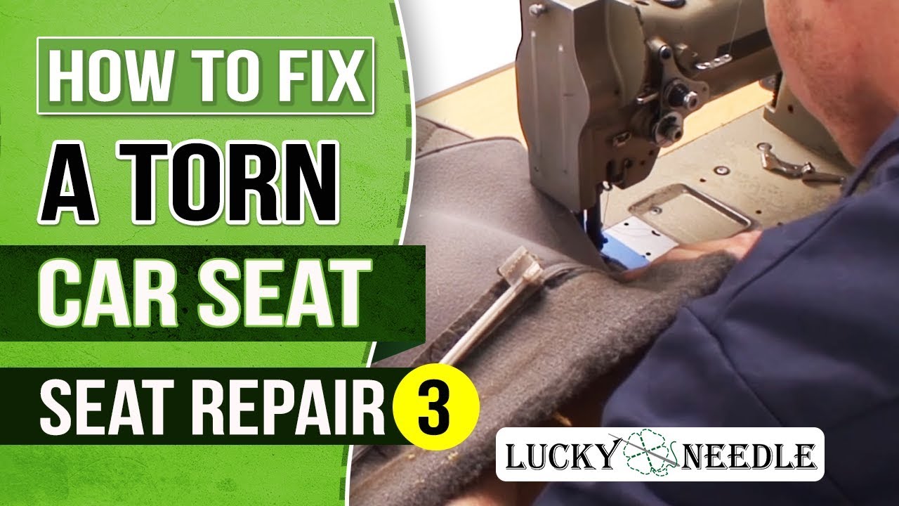 Help with tear in fake leather car seat! : r/Visiblemending