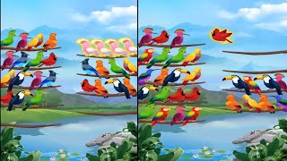 Bird sort🐦 - Colour puzzle #gameplay #gaming #viralvideo screenshot 5