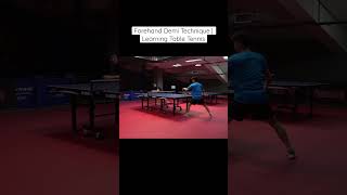 Forehand Demi Technique | Learning Table Tennis