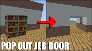How To Build a Pop Out JEB Door in Minecraft Bedrock!