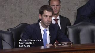 June 16, 2016: Sen. Tom Cotton's Q&A during SASC Hearing