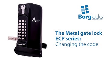 How to code change an ECP lock   Metal gate lock