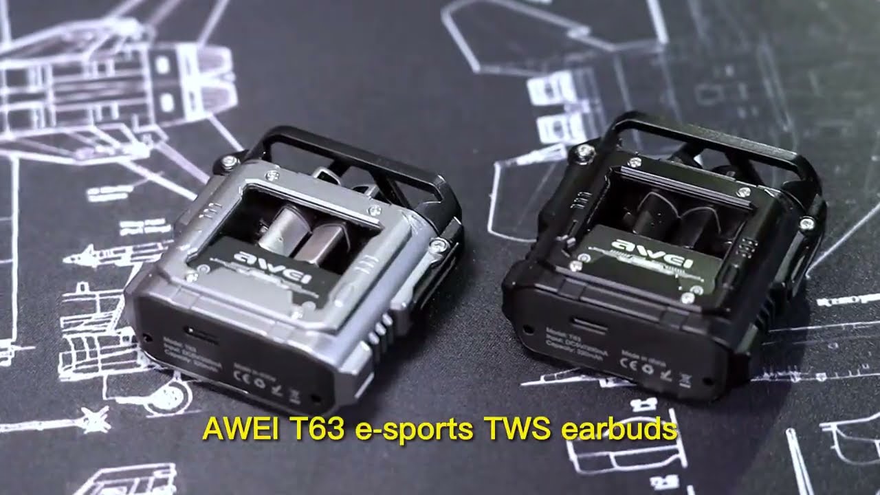 Awei T63 Gaming TWS Bluetooth Earbuds (Black)