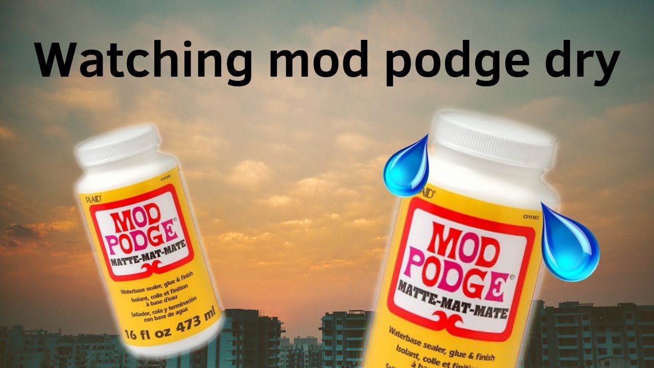 How To Make Modge Podge Dry Faster