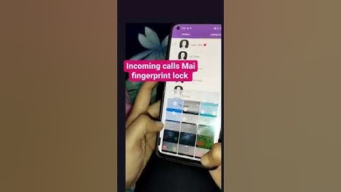 fingerprint lock se received calls  #shorts #viralvideo #youtube #shortfeed #shortfeed