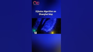 Dijkstra Algorithm on Shanghai map #stem #mathputics #learn #youtubeshorts #education #explained