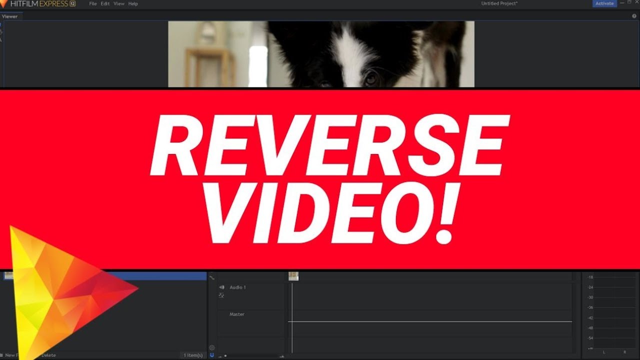 QUICK TUTORIAL Reverse video in Hitfilm Express 12 YouTube