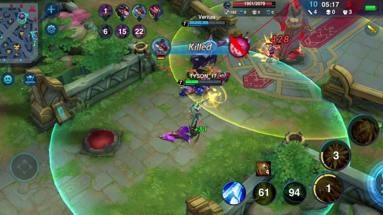 hero's arena multiple kills and mvp triple kills God like Victory so fast