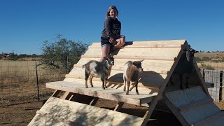 How To Build The A Frame Goat Playhouse! Step by Step, DIY -/\-