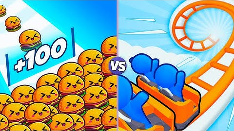 Food Run VS Runner Coaster Max All Levels Gameplay”Android,iOS NEW UPDATE 2025