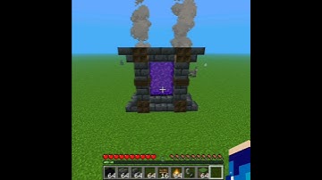 Minecraft Best Viral Nether Portal Design Tutorial #Shorts