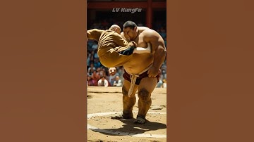 Young Sumo Wrestler Disrespects Shaolin Master and Ends in Defềat #ai #fight #kungfu #boxing #sumo