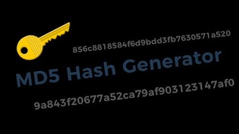 How MD5 Hashing works