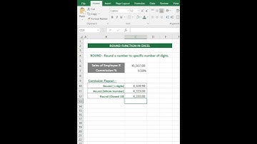 Rounding Numbers in Excel | Excel Important Formula