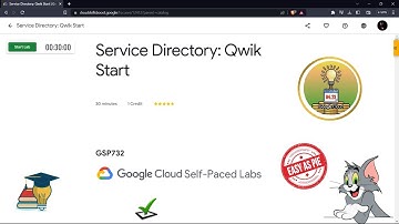 Service Directory: Qwik Start || [GSP732] || Solution