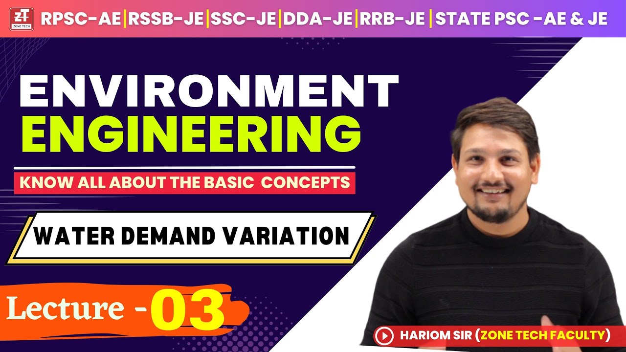 L3- Environmental Engineering : Water Supply Engineering | Variation of Water Demand