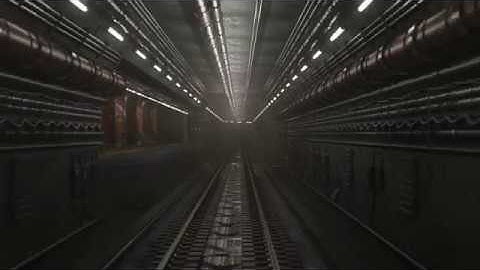 Subway scene in Blender EEVEE