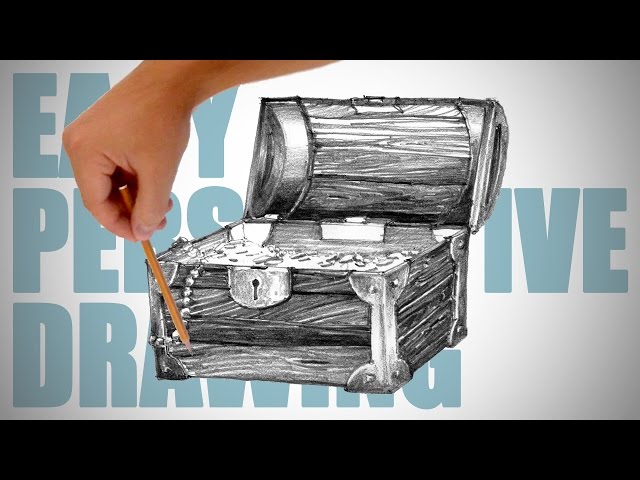 pirate treasure chest drawing