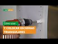 Cómo usar y colocar escuadras triangulares