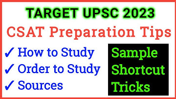 UPSC CSAT Preparation Strategy and tips in Tamil and English • Upsc 2023 CSAT PREPARATION STRATEGY