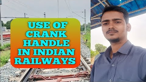 Pointsman K Dwara Manual Point kaise Operate Kiya jata hai | Pointsman Crank Handle Work