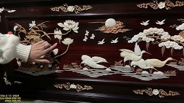 siêu phẩm bộ trường ngũ sơn đại,tranh gỗ trắc,giường phương cẩn ốc,tủ bày đồ khảm ốc,kệ ti vi cẩn ôc