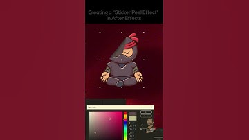 Creating a "Sticker Peel Effect" in After Effects. #aftereffects  #short  #tutorial #trending
