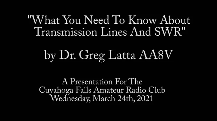 What You Need To Know About Transmission Lines And SWR