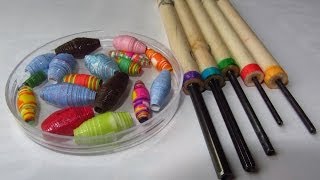 How to Make Paper Beads with Paper Bead Rollers Craft Tutorial